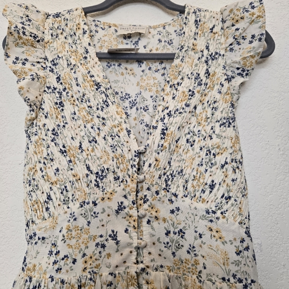 DRESS FORUM Floral Sleeveless Maxi Dress. Size S - Picture 4 of 10